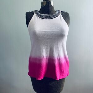 Free People pink ombre embellished tank